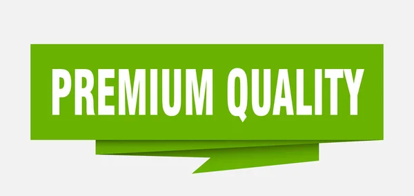 Premium Qualitätszeichen Premium Qualität Papier Origami Sprechblase Premium Qualitätssiegel Banner — Stockvektor