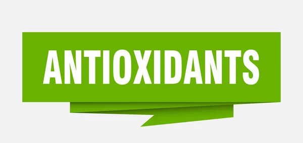 Antioxidants Sign Antioxidants Paper Origami Speech Bubble Antioxidants Tag Antioxidants — Stock Vector