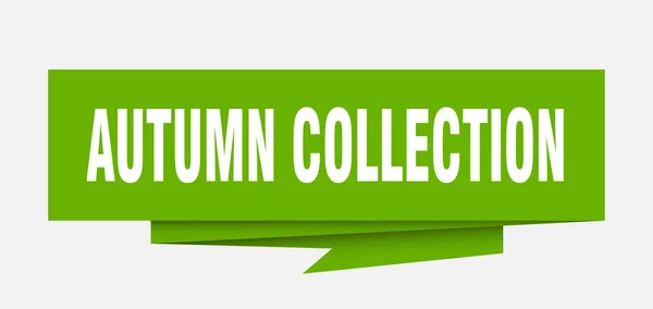 Herfst Collectie Teken Herfst Collectie Papieren Origami Tekstballon Herfst Collectie — Stockvector