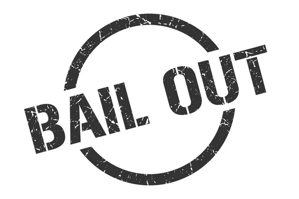 Bail Out Black Stamp — Stock Vector