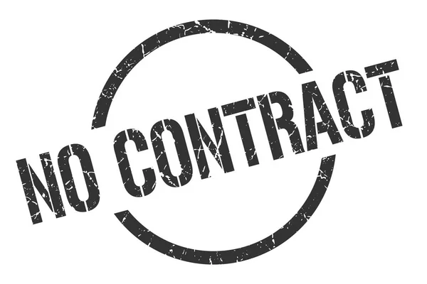 Pas Contrat Noir Rond Timbre — Image vectorielle