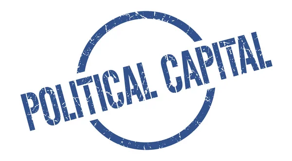 Capital Político Sello Redondo Azul — Vector de stock