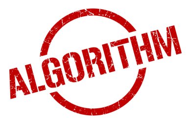 algoritma kırmızı yuvarlak damga