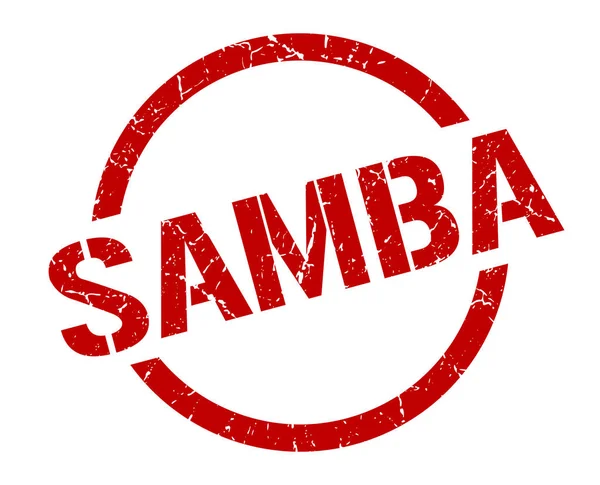 Samba Red Stamp — Stock Vector