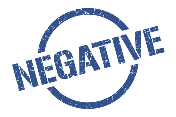 Negative Blue Stamp — Stock Vector