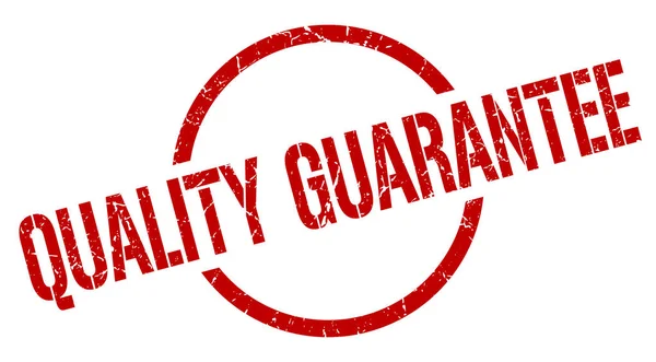 Quality Guarantee Red Stamp — Stock Vector