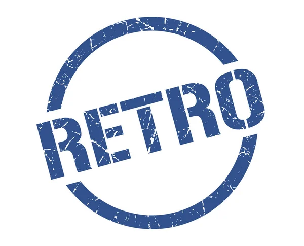 Retro Blue Stamp — Stock Vector