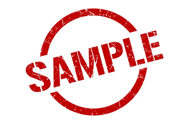 Sample Red Stamp — Stock Vector