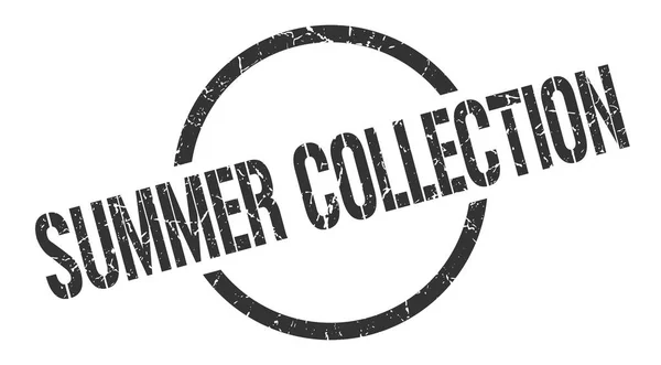 Summer Collection Black Stamp — Stock Vector