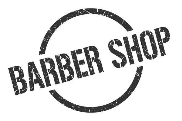 Barber Shop Black Stamp — Stock Vector