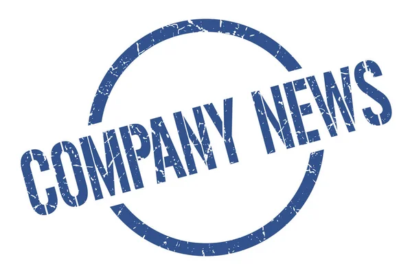 Company News Blue Stamp — Stock Vector
