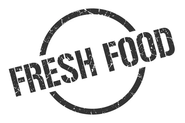 Fresh Food Black Stamp — Stock Vector