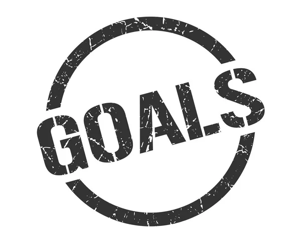 Goals Black Stamp — 图库矢量图片