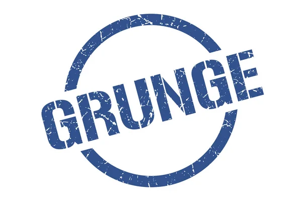 Grunge Μπλε Στρογγυλή Σφραγίδα — Διανυσματικό Αρχείο