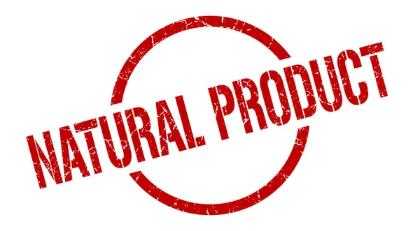 Naturprodukt Rote Runde Marke — Stockvektor