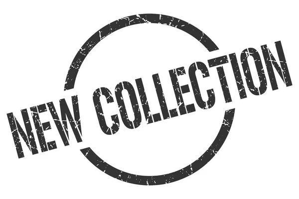 Новая Коллекция Чёрной Круглой Марки — стоковый вектор