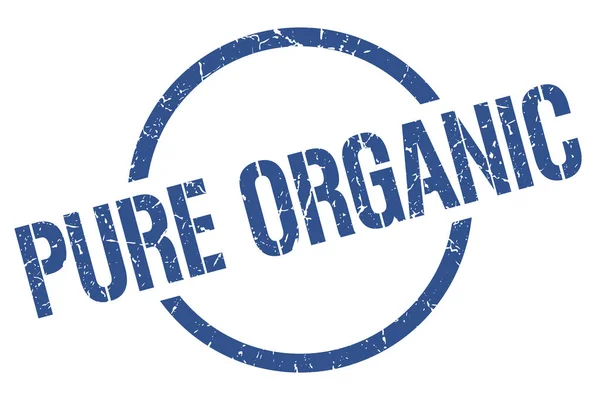 Pure Organic Blue Stamp — Wektor stockowy