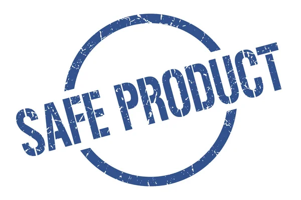 Safe Product Синя Кругла Марка — стоковий вектор