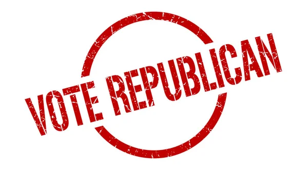 Vote Republican Red Stamp — Stock Vector