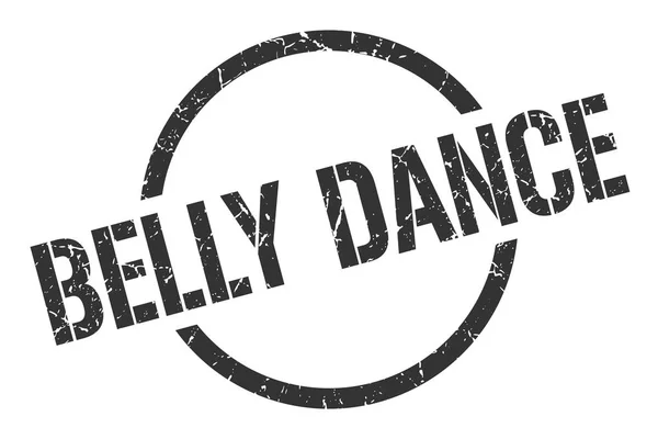 Belly Dance Black Stamp — Stock Vector