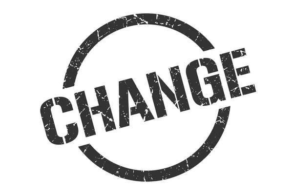 Change Black Stamp — Stock Vector