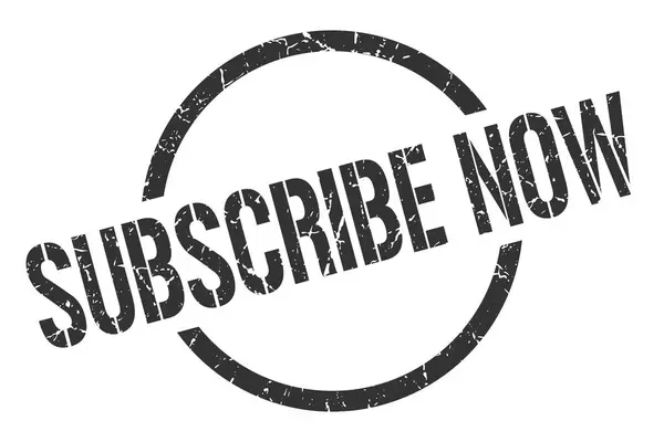 Subscribe Now Black Stamp — стоковый вектор