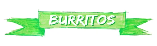 Burritos ribbon — Stock Vector