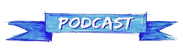 Podcast stuha — Stockový vektor