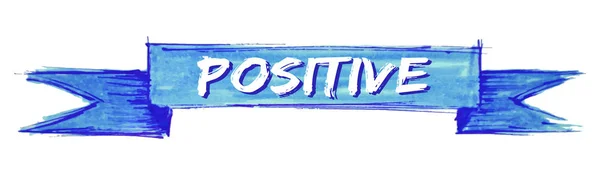 Ruban positif — Image vectorielle