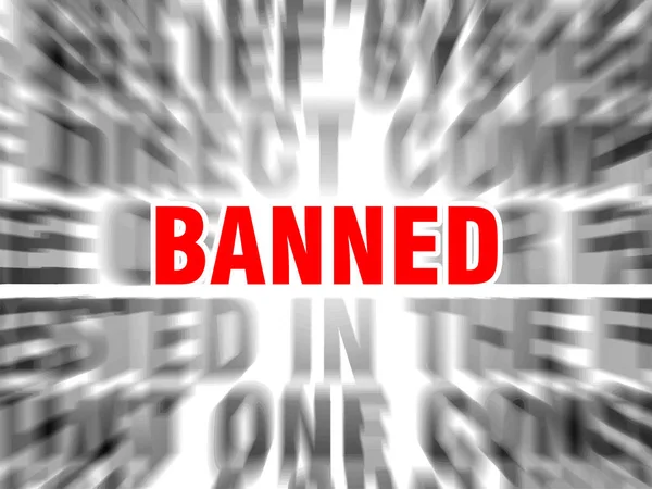 Banned — Stockový vektor