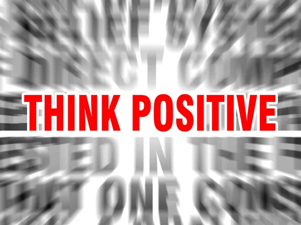 Positiv denken — Stockvektor