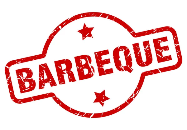 Barbeque stamp — Stock Vector