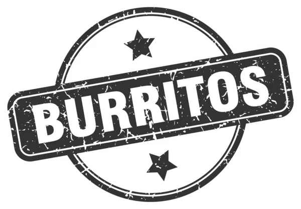 Pieczęć grunge burritos — Wektor stockowy