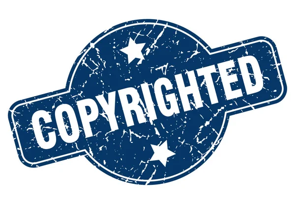 Signo protegido por direitos de autor — Vetor de Stock