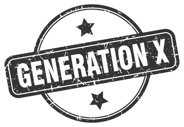 Generation x grunge bélyegző — Stock Vector