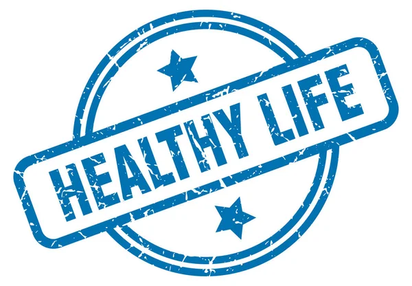 Stempel "gesundes Leben" — Stockvektor