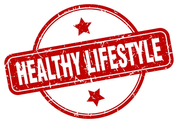 Hälsosam livsstil tecken — Stock vektor
