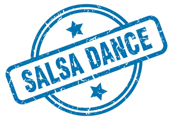 Salsa Dance grunge stämpel — Stock vektor