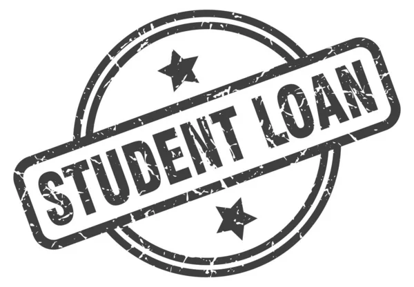Timbre de prêt étudiant — Image vectorielle
