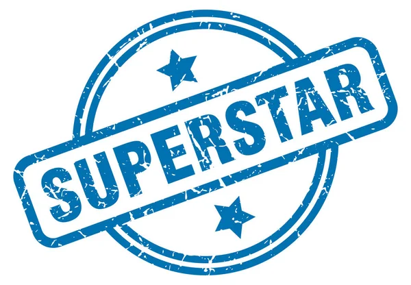 Superstar grunge stamp — Stock Vector