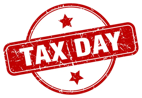 Señal de día de impuestos — Archivo Imágenes Vectoriales
