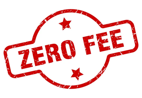 Zero fee stamp — Stock Vector