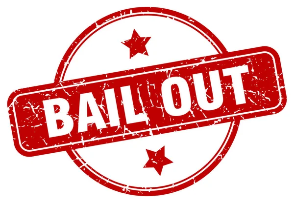 Bail out teken — Stockvector