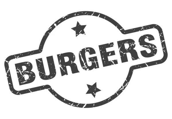 Firma hamburger — Vettoriale Stock