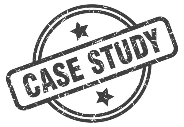 Case study stamp — Stock Vector