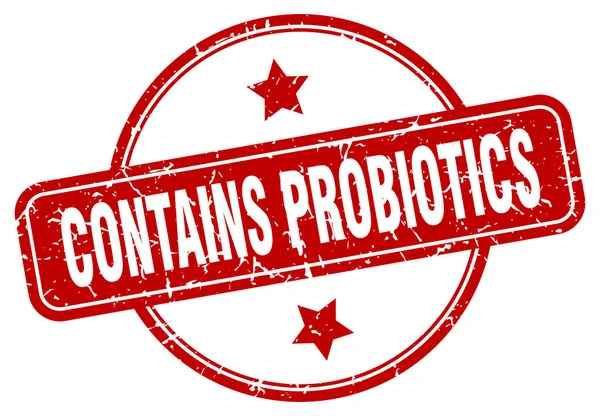 Contains probiotics sign — Stock Vector