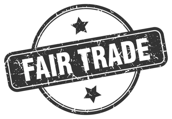 Fair trade grunge stamp — Stock Vector