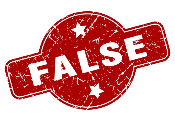 False — Stock Vector