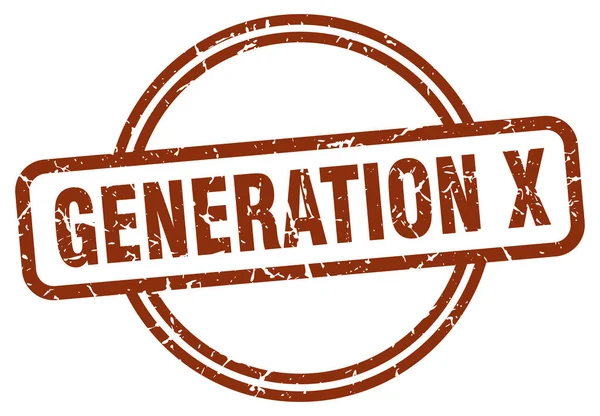 Generation x bélyegző — Stock Vector