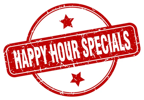 Happy hour spesiyalleri işareti — Stok Vektör